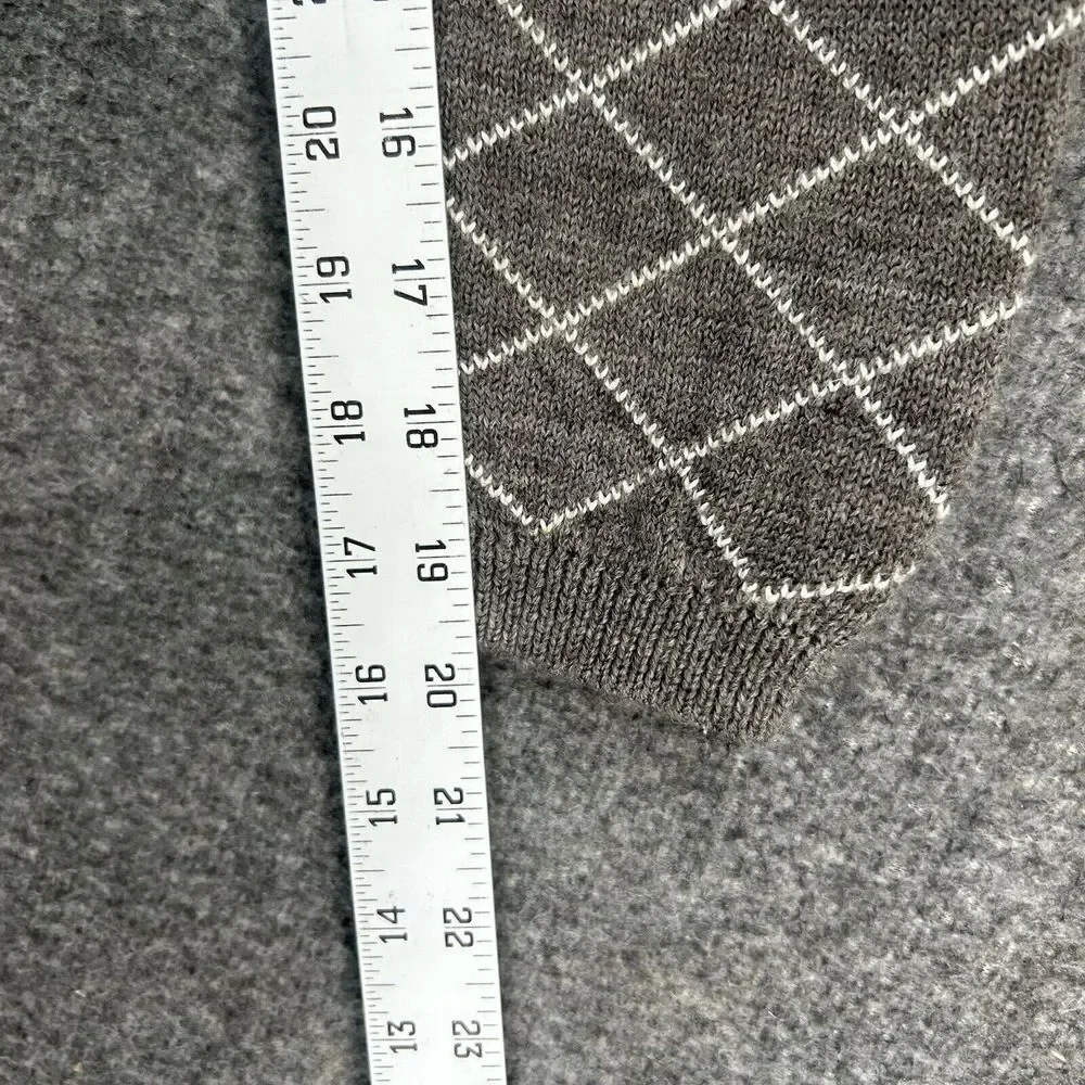 Blue Willi's Sweater Pullover Knit Mens S Gray Wool Cotton Grandpa henley‎